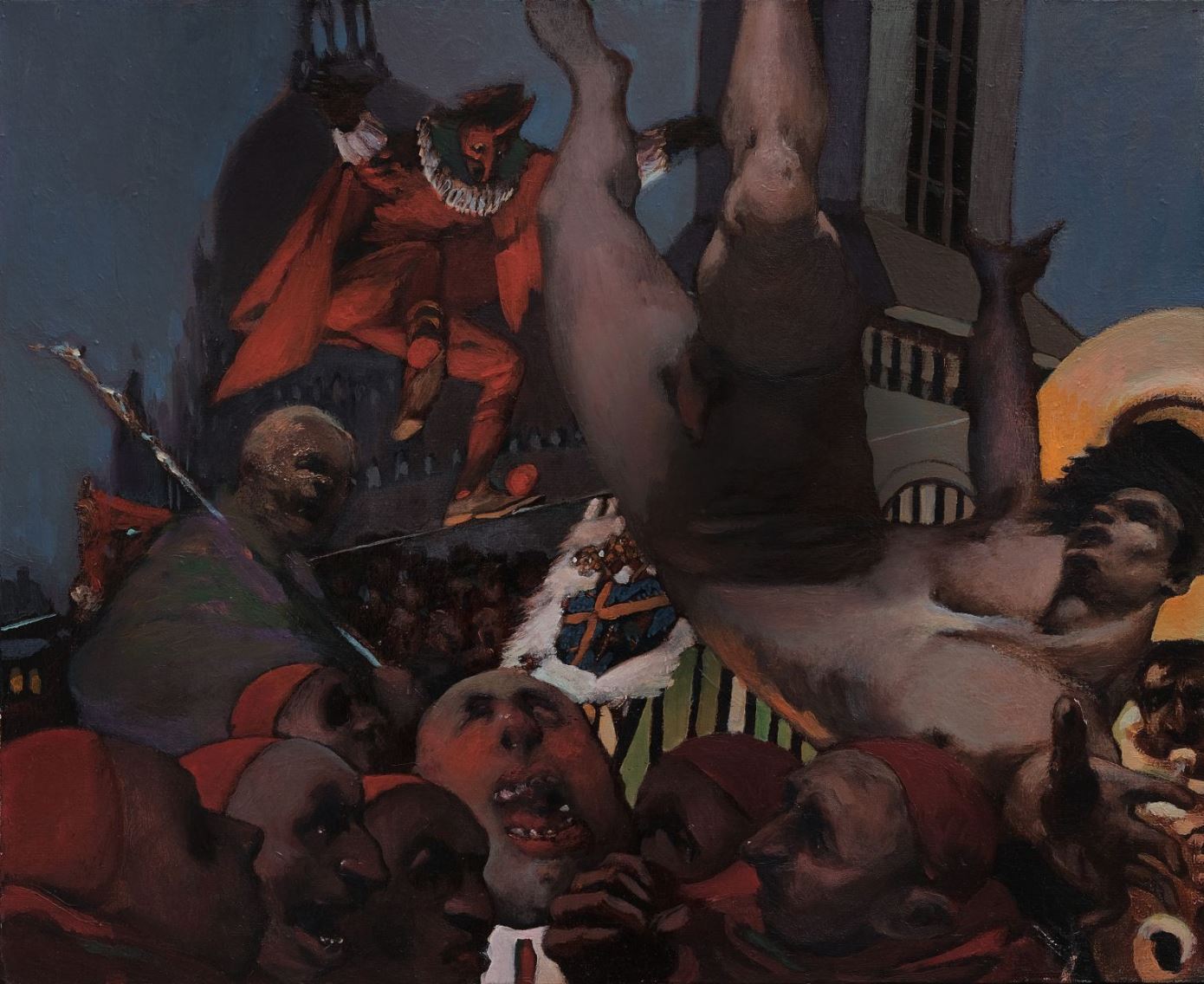 La chute Ni cœur ni cervelle, huile sur toile, 2002, 65 x 50 cm