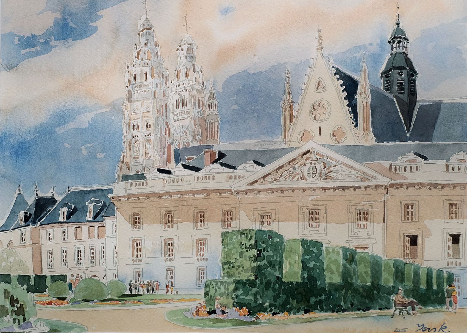 Musée des Beaux-Arts, Tours, Aquarelle Musée des Beaux-Arts, Tours, Aquarelle