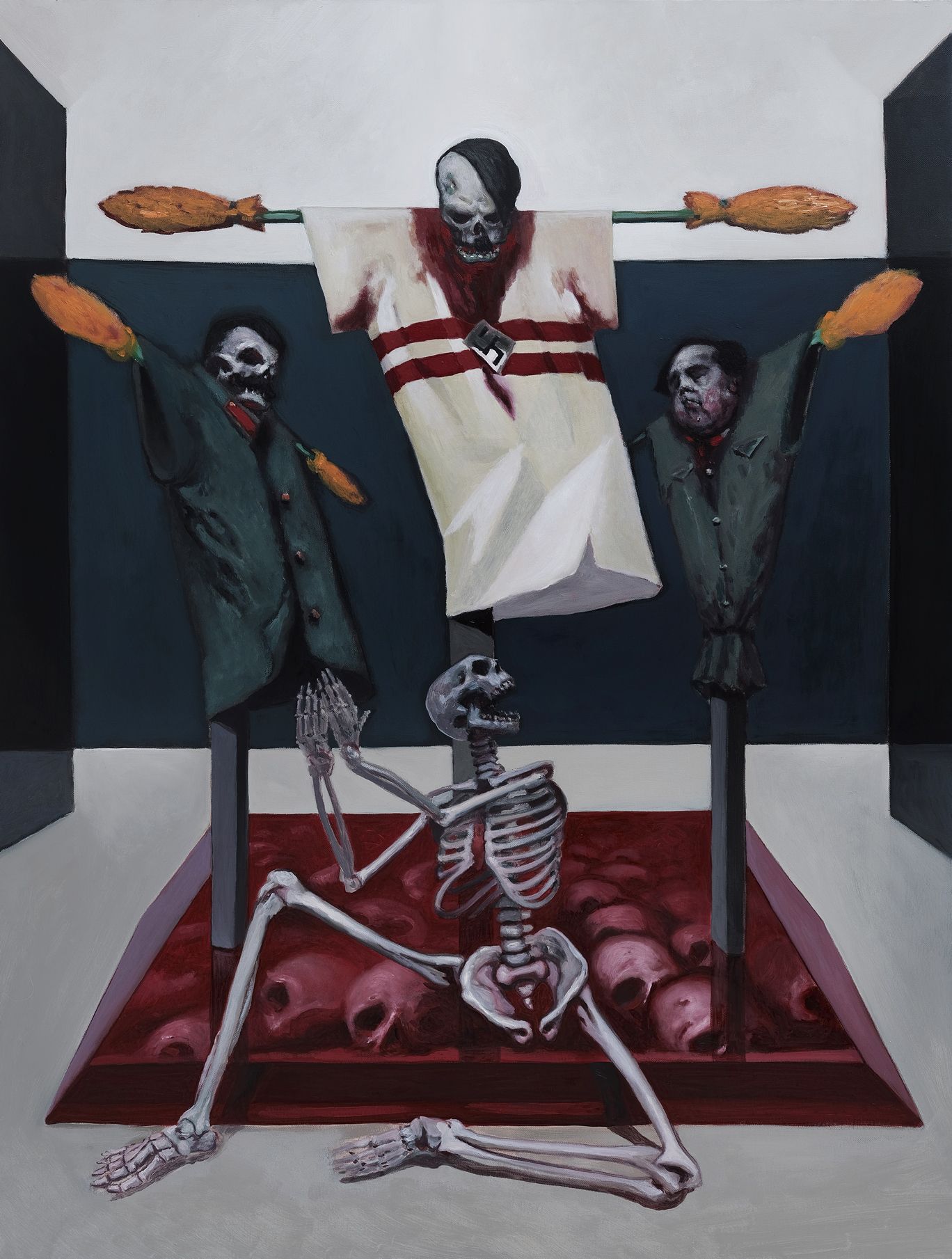SCARECROWS Scarecrows, Peinture à l'huile Yers Keller