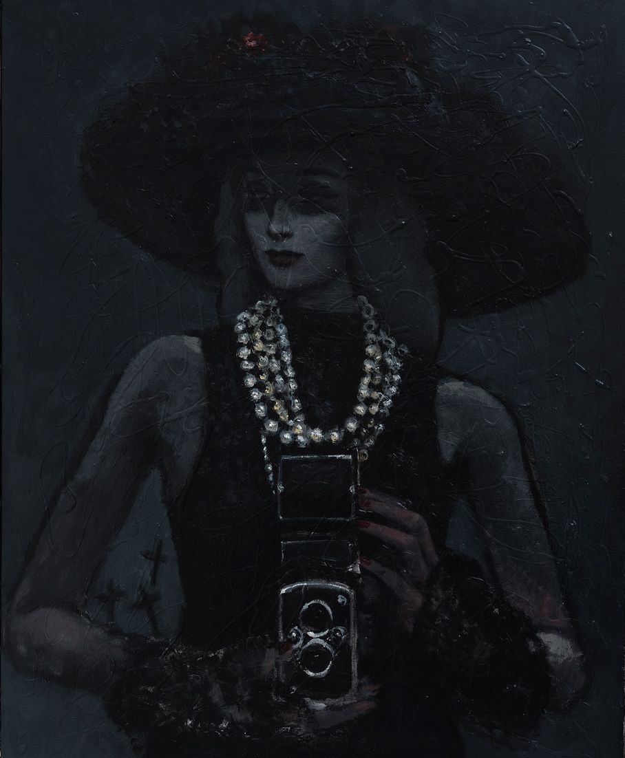 WOMEN IN BLACK Women in Black, 2026, huile sur toile, Yers Keller
